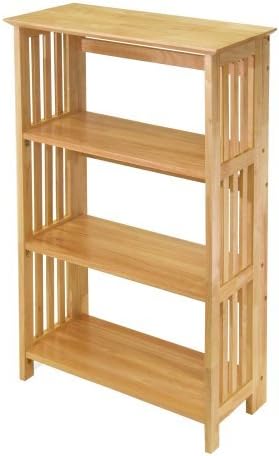 Mission Pine Wood Bookcase (Natural, 36)