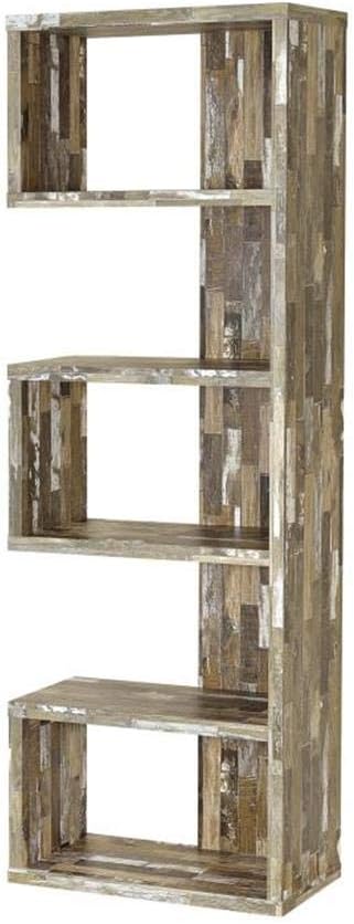 Coaster Home Furnishings Rectangular 5-Tier Bookcase Salvaged Cabin