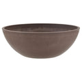 PSW Pot Collection M30DC 12-inch Plastic/Stone/Wood Composite Low Bowl Planter – No Drainage Hole (Drillable), Shallow Indoor/Outer Pot for Succulents, Bonsai, Fairy Gardens, Herbs, Dark Charcoal