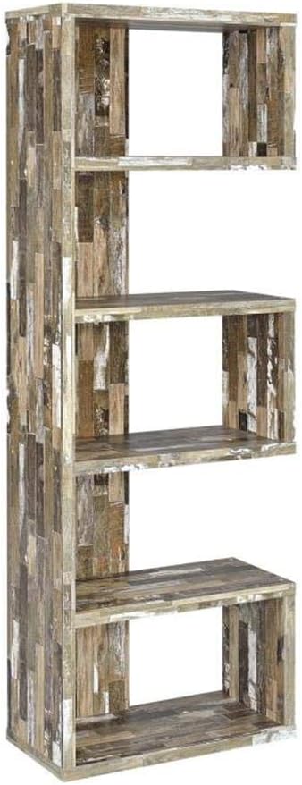 Coaster Home Furnishings Rectangular 5-Tier Bookcase Salvaged Cabin