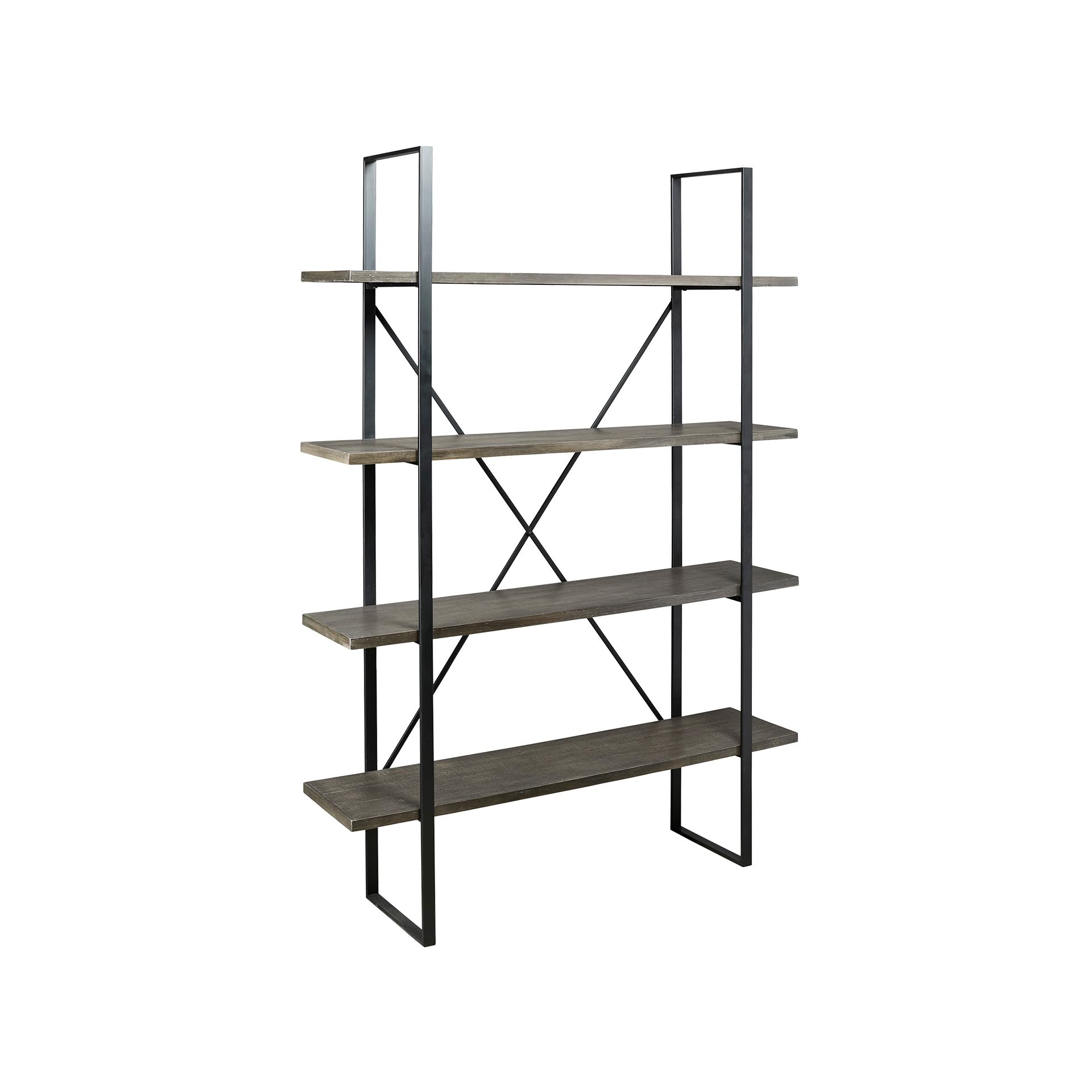 Signature Design by Ashley Forestmin Vintage 4 Tier Wood Bookcase, Light Brown