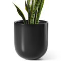 LE TAUCI 12 Inch Pots for Plants, Ceramic Large Planters for Indoor Plants, Indoor Plant Pots for Home Garden Patio Office, Planter Pots with Drainage Hole and Rubber Plug, Neutral Gray