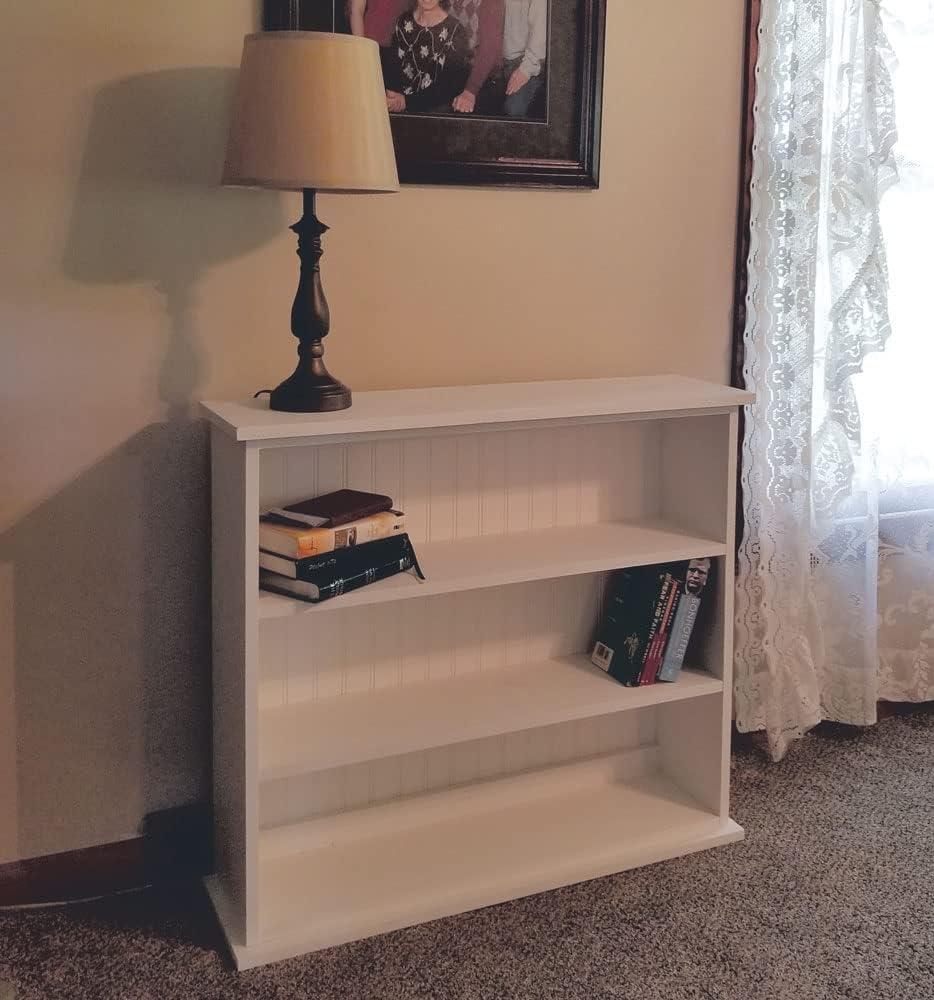 Sawdust City Solid Wood Hall Bookcase (Unfinished Pine)