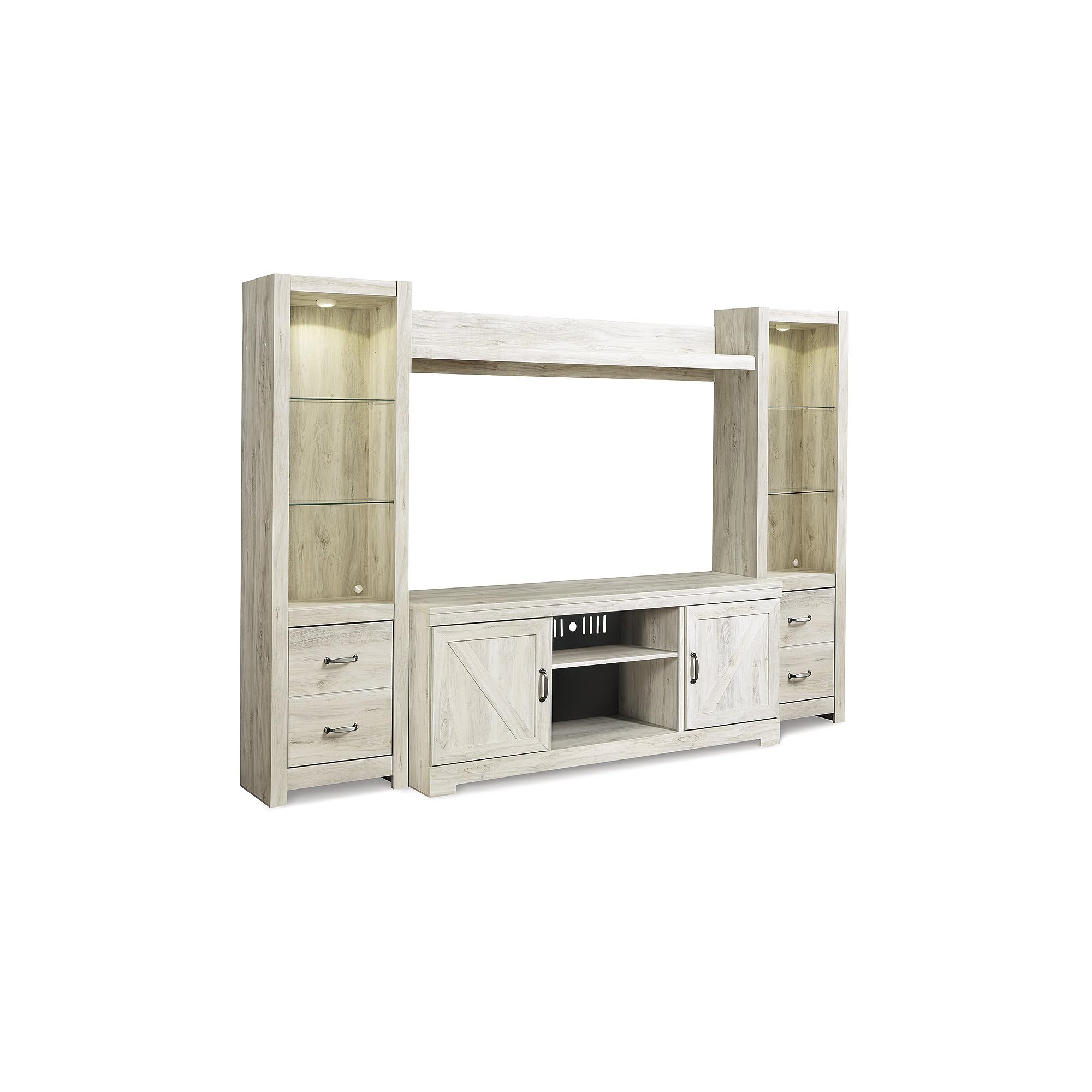 Signature Design by Ashley Wynnlow Rustic Pier-Style 72" Bookcase, Grayish Brown