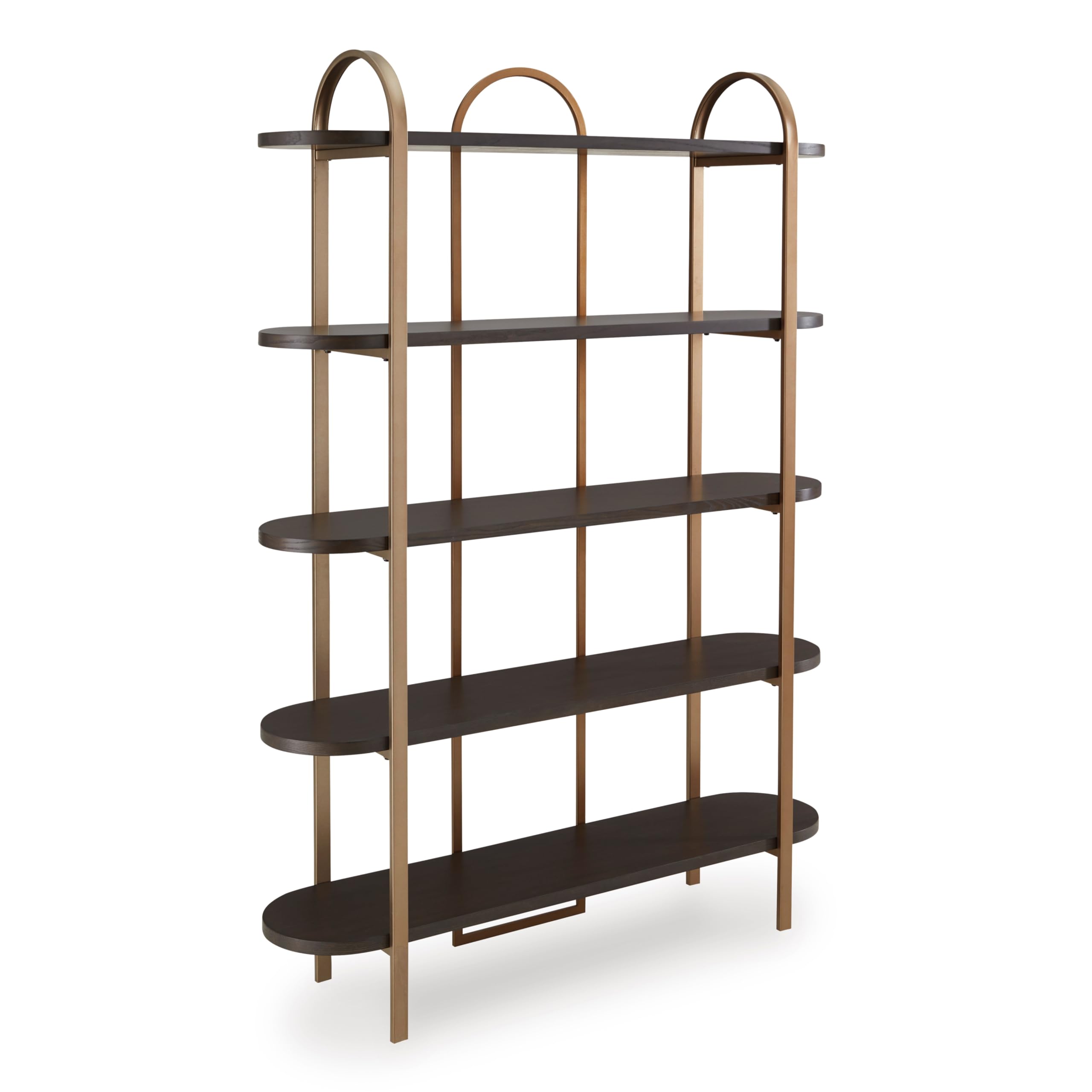 Signature Design by Ashley Forestmin Vintage 4 Tier Wood Bookcase, Light Brown
