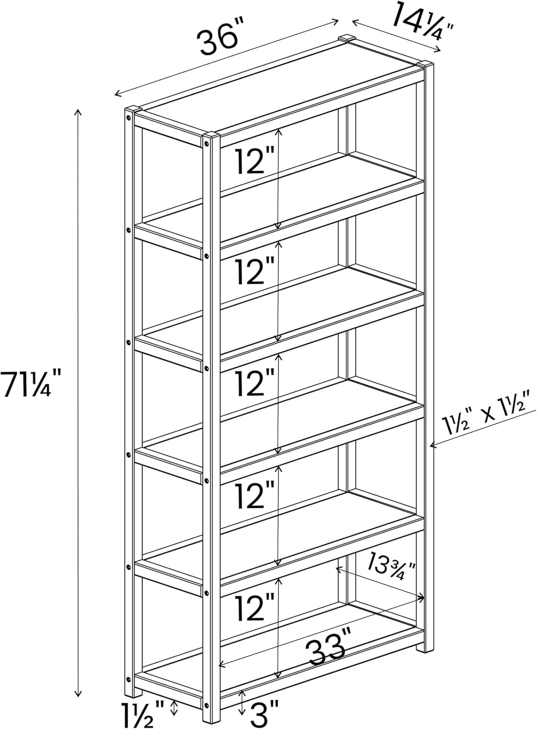 Grain Wood Furniture Greenport 72" Bookcase - Brushed Driftwood
