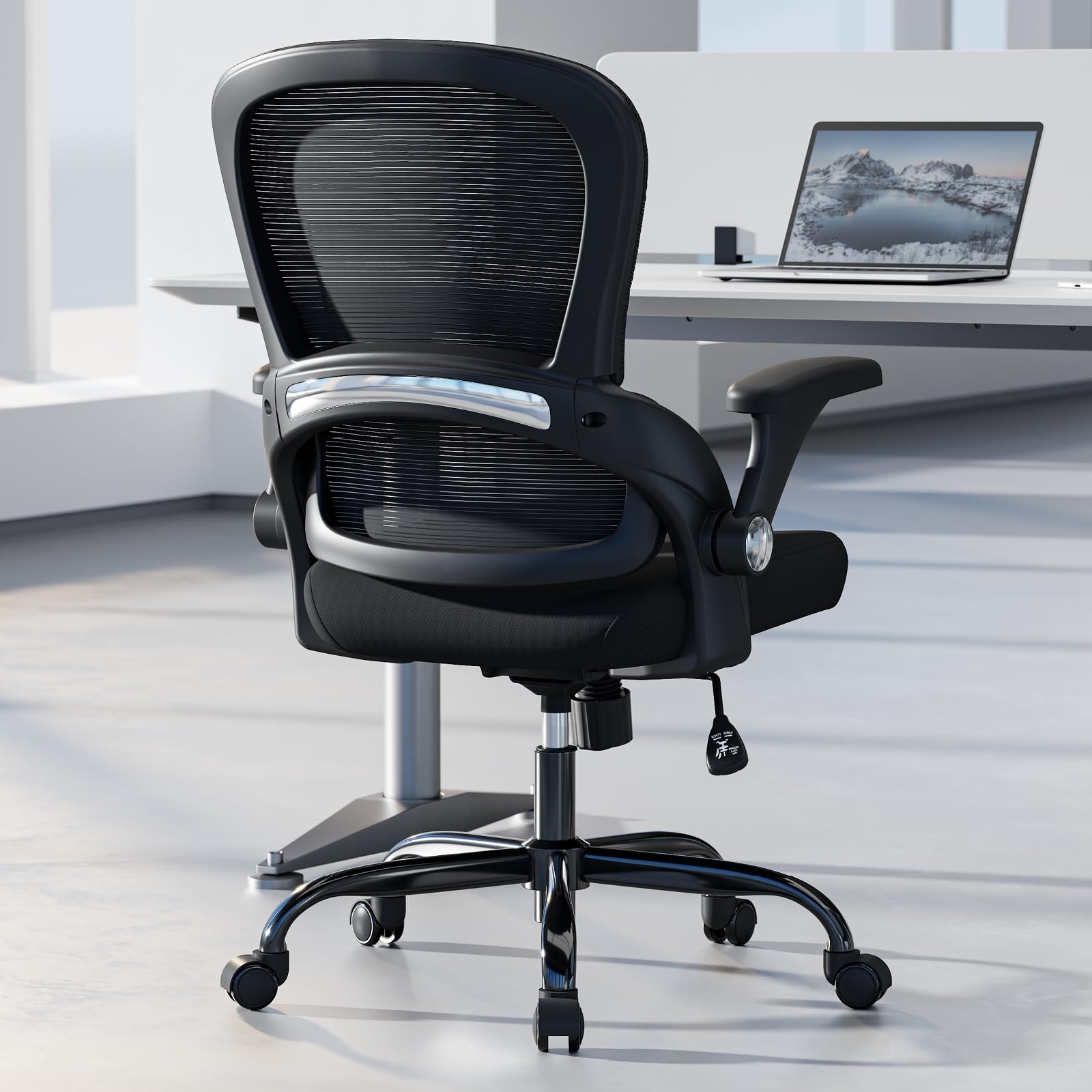 TRALT Office Chair - Ergonomic Office Chair with Back Support, Home Office Desk Chairs, 330lbs Wide Seat Big and Tall Office Chairs, Comfy Desk Chair for Work, Study, Office, Gaming (Black)