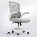 Office Desk Chair for Long Hours & Lower Back Pain Relief – 4“ Thick Molded Foam Cushion, Enhanced Lumbar Support, Padded Flip-up Armrests, Ideal for Office or Study, Black