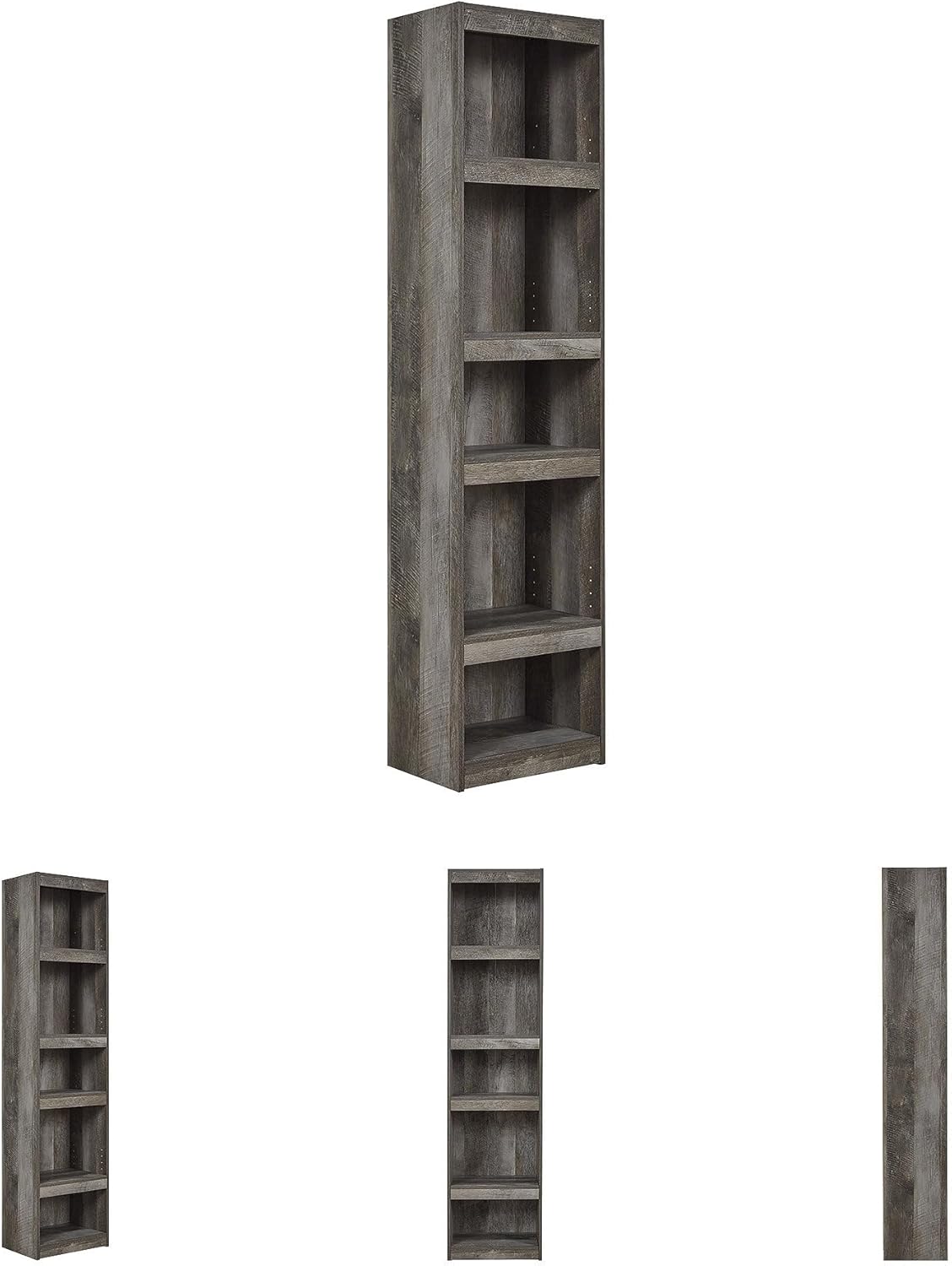 Signature Design by Ashley Wynnlow Rustic Pier-Style 72" Bookcase, Grayish Brown