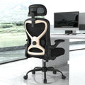 Ergonomic Office Chair for Back & Neck Pain Relief, Virgin Foam Seat, 2D Adjustable Lumbar & 3D Headrest, Tilt & Rock for Relaxation, Ideal for Long Sitting Comfort, Gray/Silver