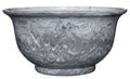 Classic Home and Garden Venetian Deep Bowl 12.5" Planter, Gray Granite