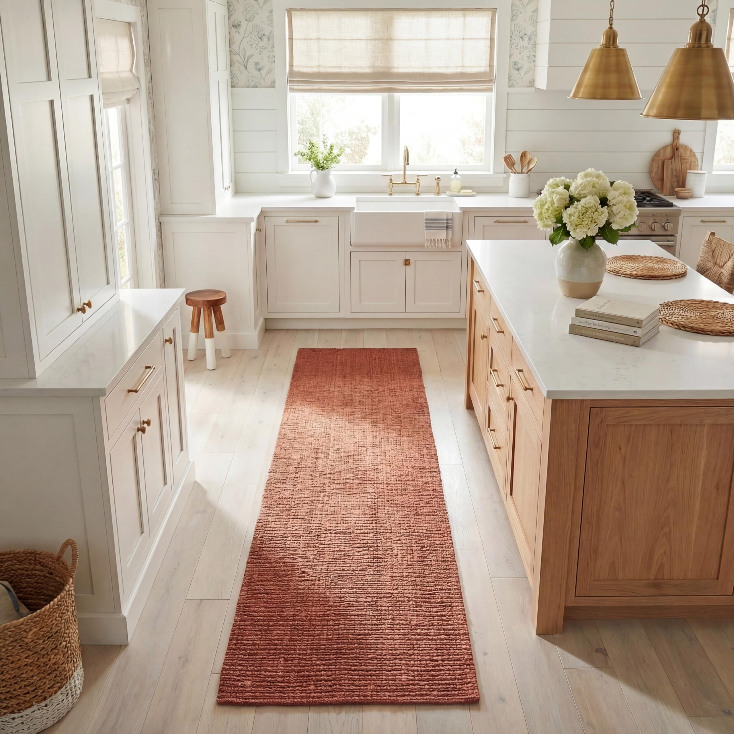 SAFAVIEH Area Rug 9x12 - Natural Fiber Collection - Large - Natural Brown, Handmade Jute, Farmhouse Style, Chunky Textured Thick Pile (NF447A)