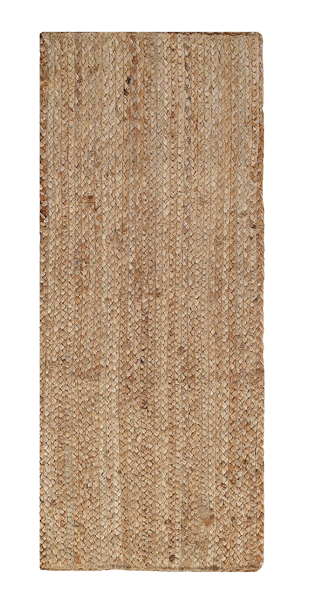 Ramanta Home Hand Woven Jute Braided Rug 2'x3' - Natural, Boho Reversible Floor Carpet for Living Room, Farmhouse Accent Rugs for Kitchen, Nursery, Kids Room, Bedroom, Patio - 24X36 Inch