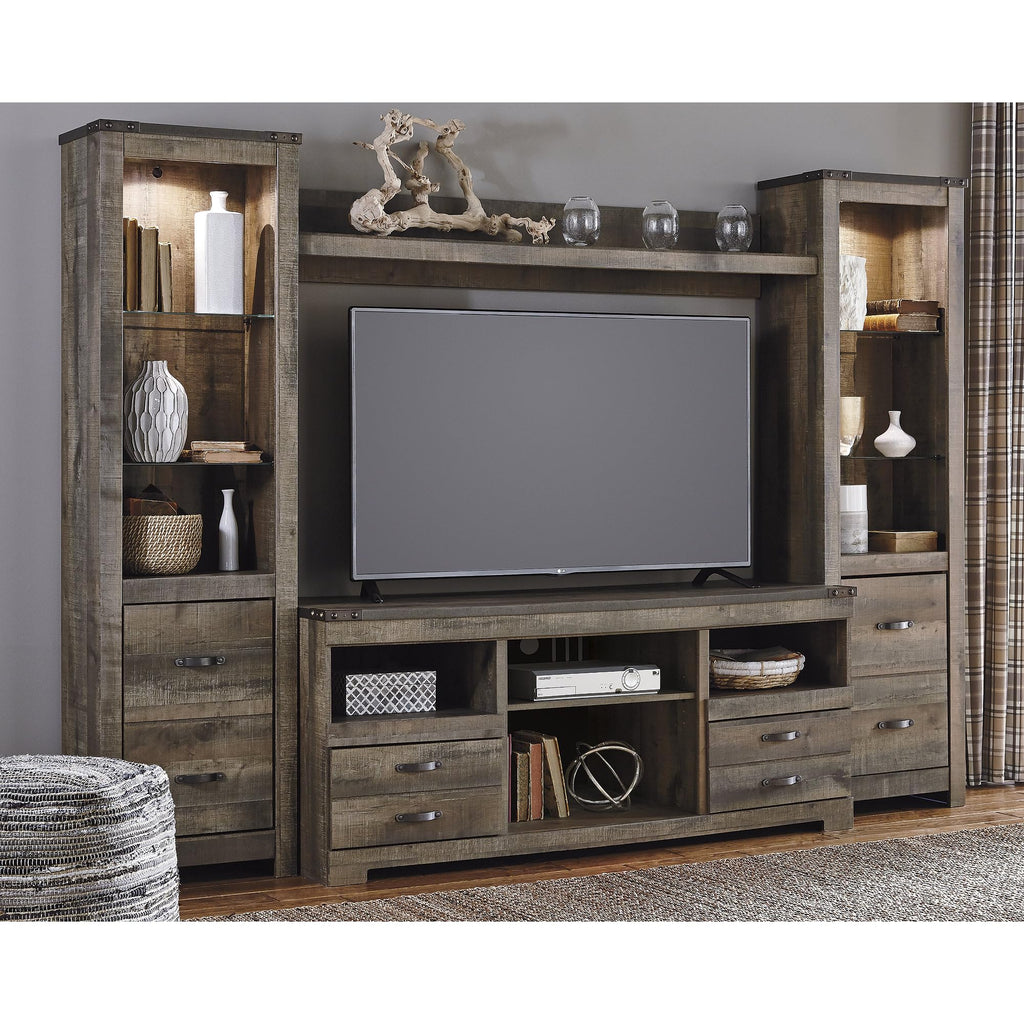 Signature Design by Ashley Wynnlow Rustic Pier-Style 72" Bookcase, Grayish Brown