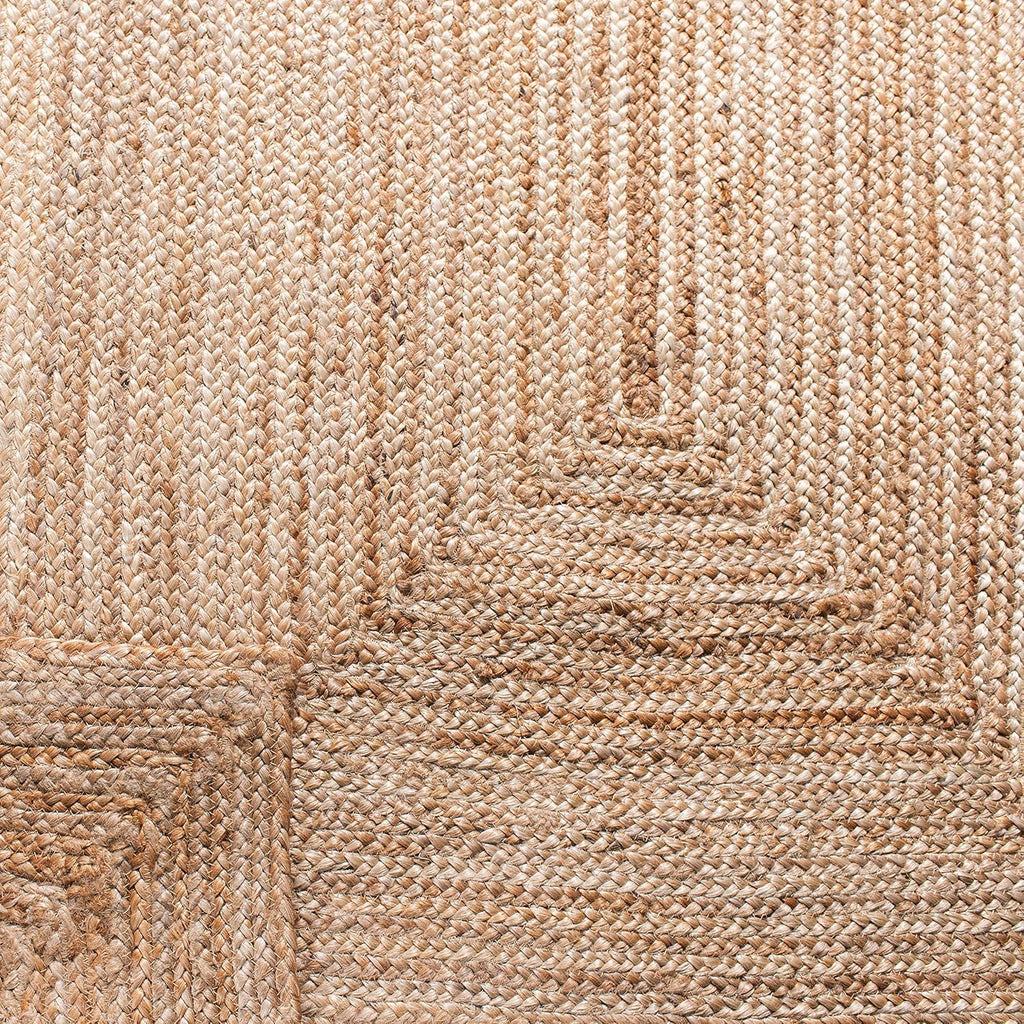 SAFAVIEH Area Rug 6x9 - Cape Cod Collection - Natural Brown, Handmade Braided Flat Weave Jute (CAP252A)
